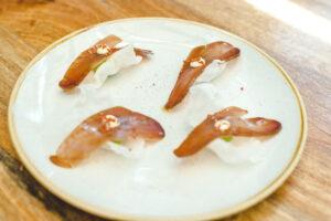 Tapa de anchoas de Baltazares, restaurante en Sevilla