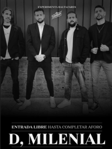 Grupo D, Milenial actuando en Baltazares Sevilla, música en directo gratuita mientras cenas en restaurante con ambiente.